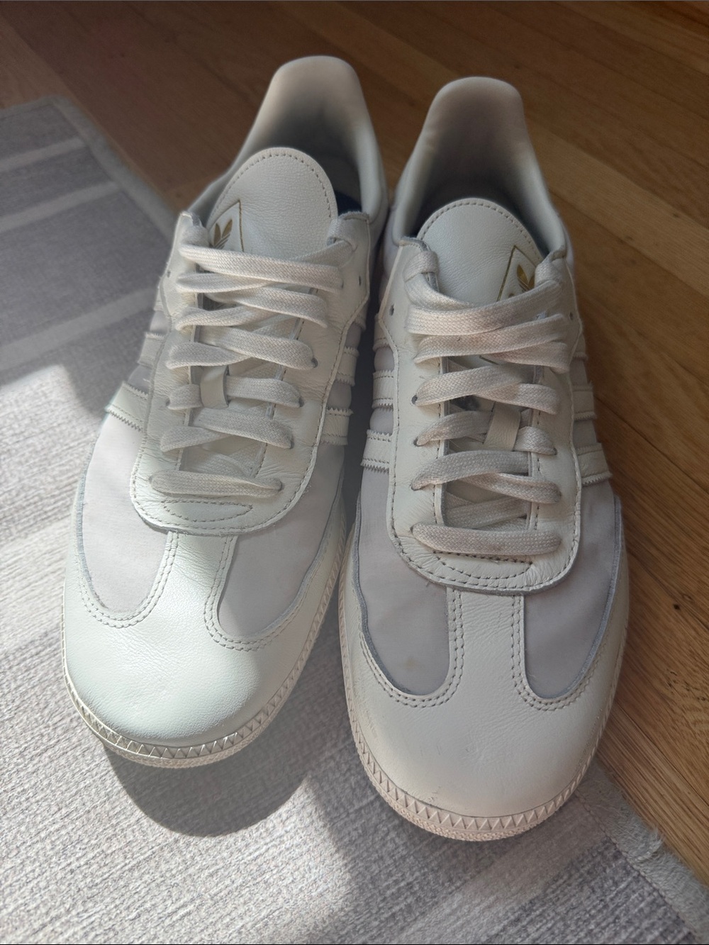adidas Men's White Low-Profile Sneakers